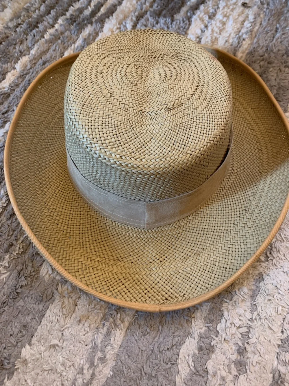 Eric Javits Natural Straw Raffia Sun Hat with Ribbon Band - Picture 9 of 15
